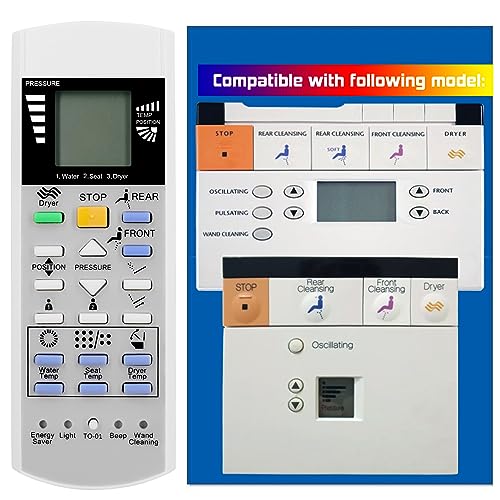 Replacement Remote Control for TOTO Washlet Neorest Bidet Toilet Seat 500 MS950CG THU9018 MS950 MS950C S400 THU9179 SW563 SW564 600 MS990CGR MS990CG