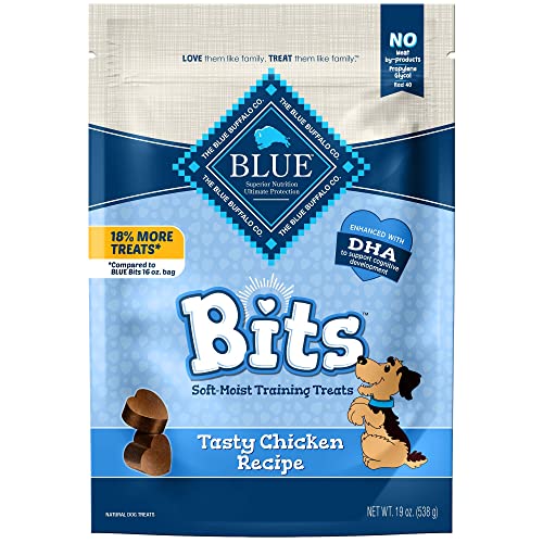 Blue Buffalo BLUE Bits Natural Soft-Moist Training Dog Treats, Chicken Recipe 19-oz Bag