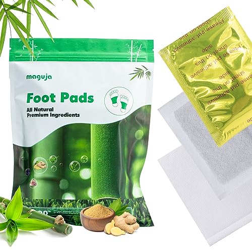 Foot Pads, 20PCS Deep Cleansing Foot Pads | Natural Bamboo Vinegar Ginger Powder Foot Pads for Relieve Stress Better Sleep | Ginger Foot Pads for Your Good Feet (Gold)