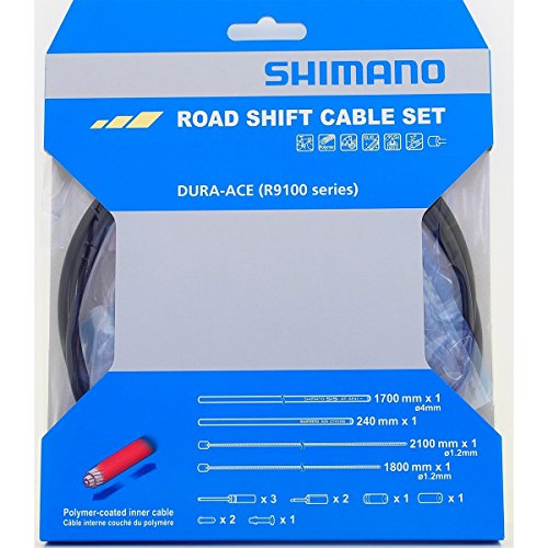 Shimano Dura-Ace R9100 SP41 Polymer-Coated Derailleur Cable Set, Black