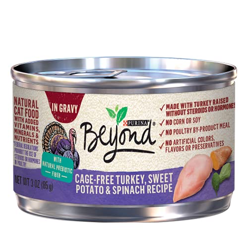 Purina Beyond Grain Free Gravy Wet Cat Food, Grain Free Turkey Recipe - (12) 3 oz. Cans