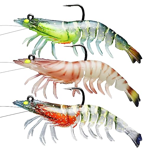 TRUSCEND Fishing Lures for Freshwater and Saltwater, Lifelike Swimbait for Bass Trout Crappie, Slow Sinking Bass Fishing Lure, Amazing Fishing Gifts for Men, Must-Have for Family Fishing Gear