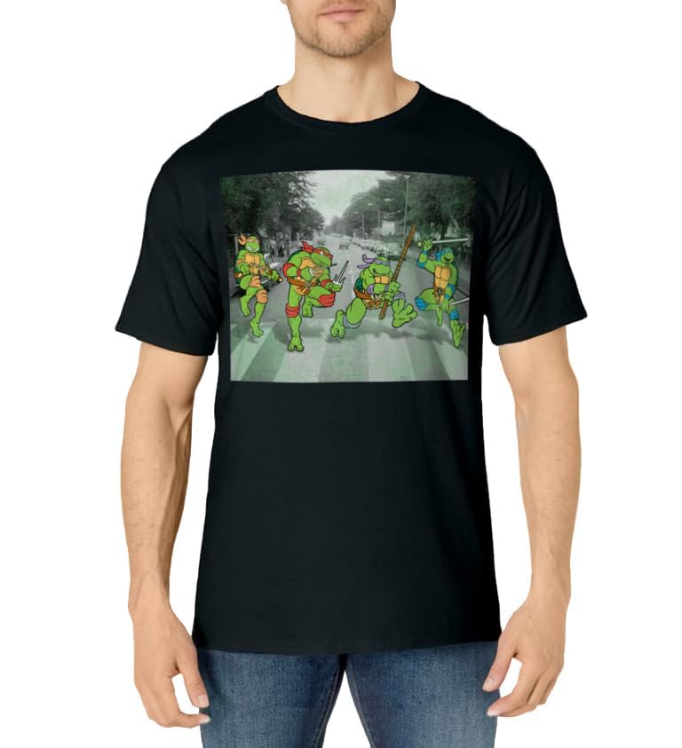 Teenage Mutant Ninja Turtles Road Crossing Parody T-Shirt T-Shirt
