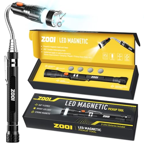 Gifts for Men Telescoping Magnetic Pickup Tools, Mens Gifts for Dad, Him, Husband, Grandpa, Boyfriend, Unique Gifts for Men Who Have Everything, Dad Gifts from Daughter, Tools Gadgets for Men
