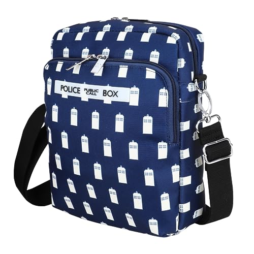 Doctor Who Tardis Cross Body Messenger Bag for Men and Women - Official Merchandise