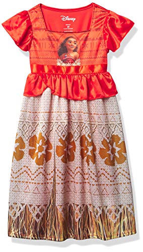 Disney Girls’ Little Princess Fantasy Gown, Moana Ocean Princess 3, 4T