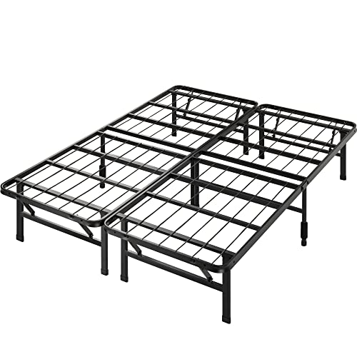 ZINUS SmartBase Tool-Free Assembly Mattress Foundation, 14 Inch Metal Platform Bed Frame, No Box Spring Needed, Sturdy Steel, Underbed Storage, Queen