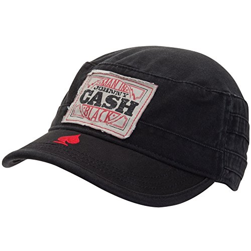 Old Glory Johnny Cash - Mens Johnny Cash - Patch Cadet Cap Black