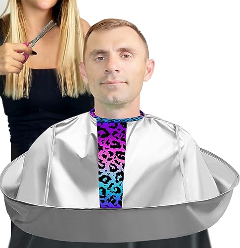 Family’s Haircut Capes Umbrella for Adult Kids Barber Salon Cape Waterproof Umbrella Catcher Hairdresser Gown Apron Men Women Hairdressing Supplies (Blue)