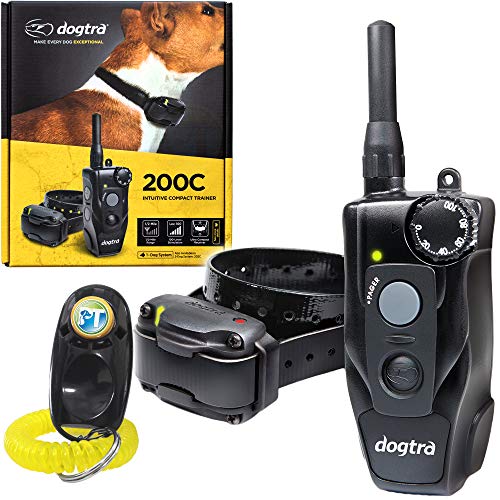 Dogtra 200C Remote Training E-Collar - 1/2 Mile Range - Static, Vibration, Low-Medium Output, Adjustable Levels, Waterproof, Electric Dog Collar for Basic Obedience Training of Small, Medium Dogs