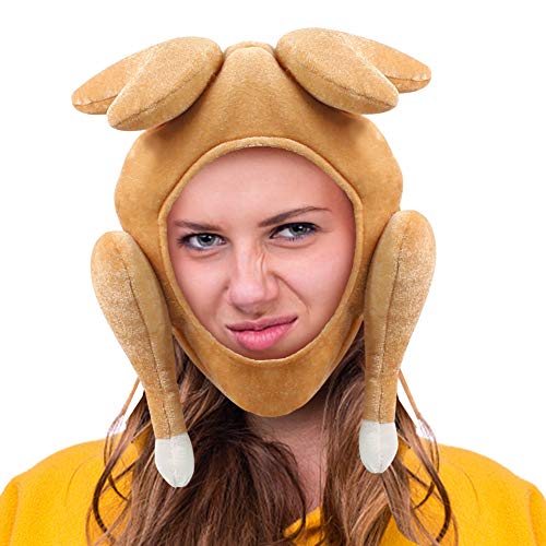 AMOR PRESENT Turkey Hat, Thanksgiving Turkey Cap Roasted Turkey Hats for Thanksgiving Decoration Dress-up Party Cosplay Costume Accessories