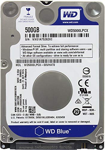 Western Digital 500GB 2.5' Playstation 3/Playstation 4 Hard Drive (PS3 Fat, PS3 Slim, PS3 Super Slim, PS4)