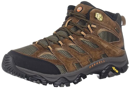 Merrell Men's Moab 3 Mid Waterproof Hiking Boot, Earth, 11 Wide