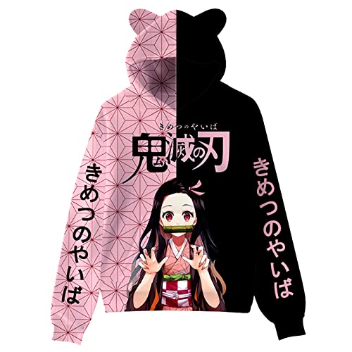 Onikthia Unisex Anime Hoodie 3D Printed Sports Hooded Cosplay Sweatshirt Pullovers For Adults Kids Men Women Boys Girls L