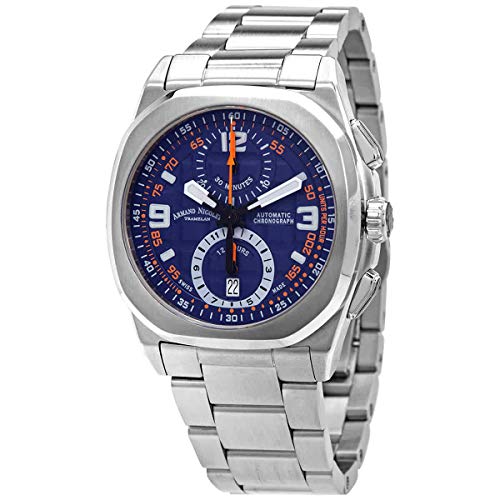 Armand Nicolet JH9 Chronograph Automatic Dark Blue Dial Men's Watch A668HAA-BO-MA4680A