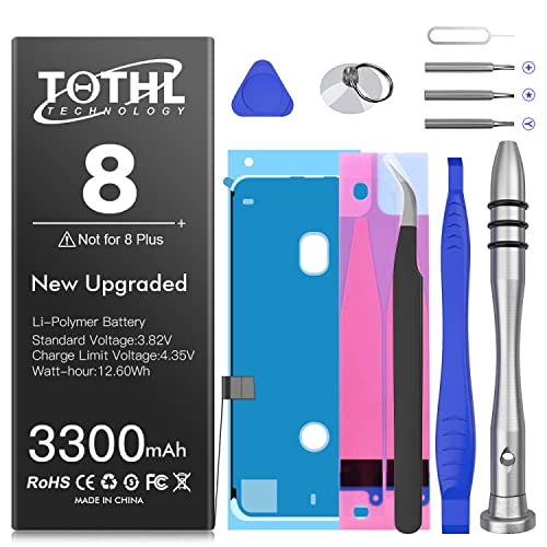 Battery for iPhone 8, [3300mAh](2023 New Version) New 0 Cycle Battery Replacement for iPhone 8 A1863 A1905 A1906 with Complete Professional Repair Tools Kits