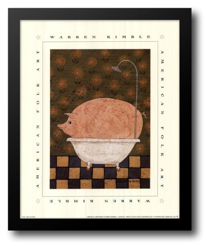 Hog Wash 12x14 Framed Art Print by Kimble, Warren
