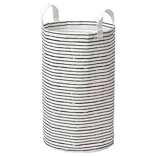 Ikea KLUNKA Laundry Bag, White, Black, 60 l (16 Gallon)(Plastic)