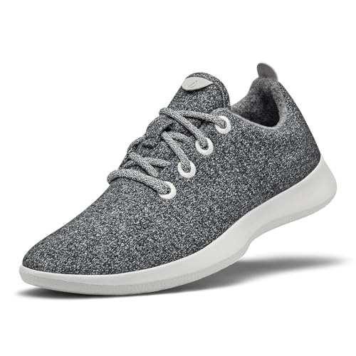 Allbirds Women’s Wool Runners Everyday Sneakers, Machine Washable Shoe Made with Natural Materials - Natural Grey (Light Grey Sole) - 10 Medium