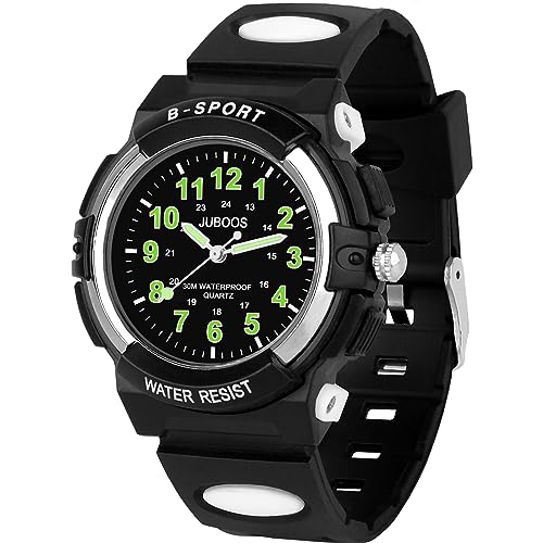 CKV Kids Watch for Boys Girls Ages 5-12, Waterproof Time Teacher Easy to Read Analog Sport Outdoor Children Watches with Soft Band for Kids Christmas Gift