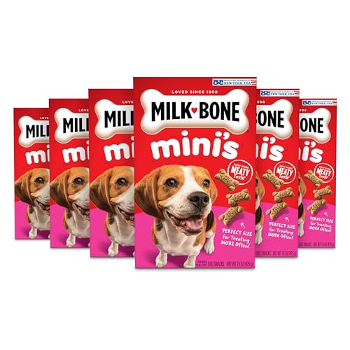 Milk-Bone Mini's Original Dog Biscuits, 15 Ounce (Pack of 6)