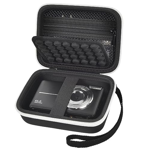 Digital Camera Case for CAMKORY/for Kodak Pixpro/for VAHOIALD/for Sony DSCW800 830/ for Canon PowerShot 180 190. Kids Vlogging Cameras Storage Holder for Accessories (Box Only)-Black