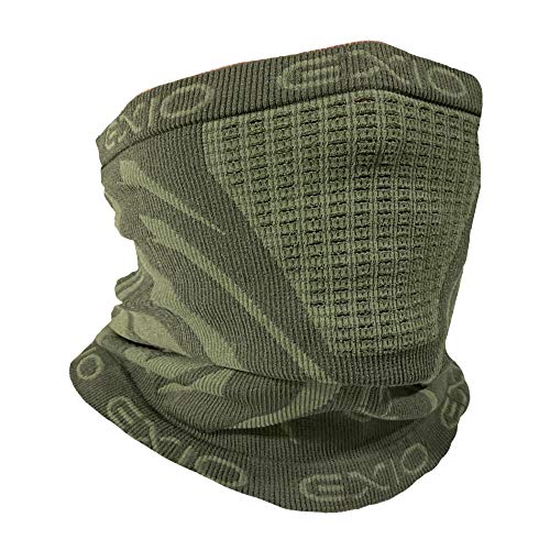 EXIO Winter Neck Warmer Gaiter/Balaclava (1Pack or 2Pack) - Windproof Face Mask for Ski, Snowboard (11. OD GRREN (1pack))