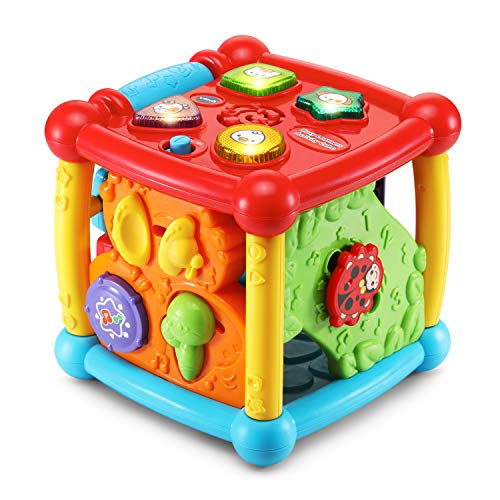 VTech Busy Learners Activity Cube (Frustration Free Packaging) 6.22 x 6.22 x 6.46 Inches
