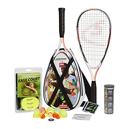Speedminton S900 Set - Original Speed ​​Badminton/crossminton Professional Set with 2 Carbon Rackets incl. 5 Speeder, Playing Field, Bag