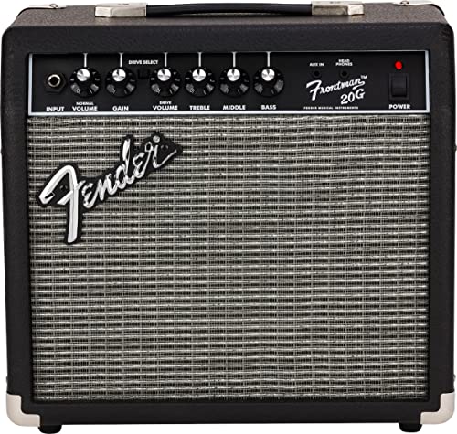 Fender Frontman 20G Guitar Amp, 10 Watts, with 2-Year Warranty 6 Inch Fender Special Design Speaker, 10x16x16 inches