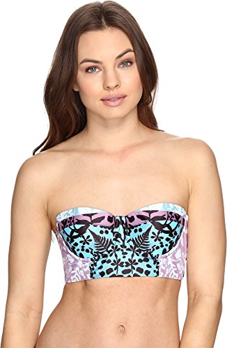 Mara Hoffman Verbena Lace-Up Bustier Sage Multi XS