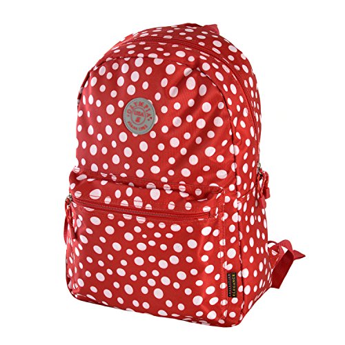 Olympia U.S.A. Cornell 18 Inch Backpack, Red Dot, One Size