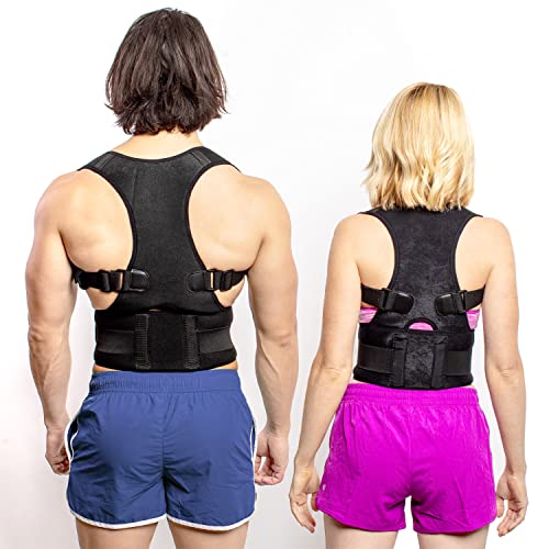 FlexGuard Posture Corrector for Women and Men - Back Brace for Posture, Adjustable Back Support Straightener Shoulder Posture Support for Pain Relief, Body Correction, X-Small