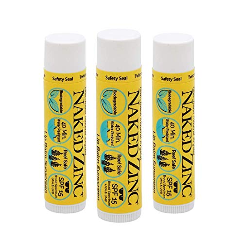 Naked Bee Zinc Sunscreen Lip Balm SPF 15 (0.15oz)