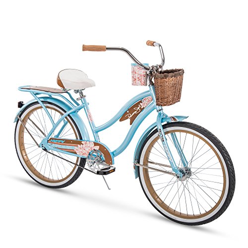 Huffy 24' Panama Jack Women's Beach Cruiser Bike, Sky Blue