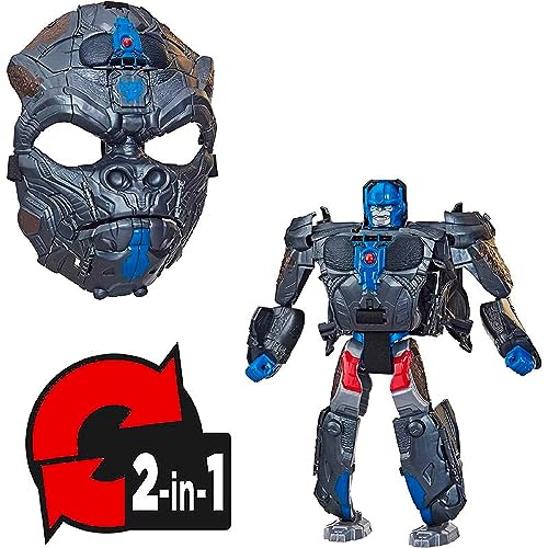 Transformers Rise of the Beasts Movie Optimus Primal, 2-in-1 Converting Roleplay Mask Action Figure Toy, 6+ Years, 9-inch