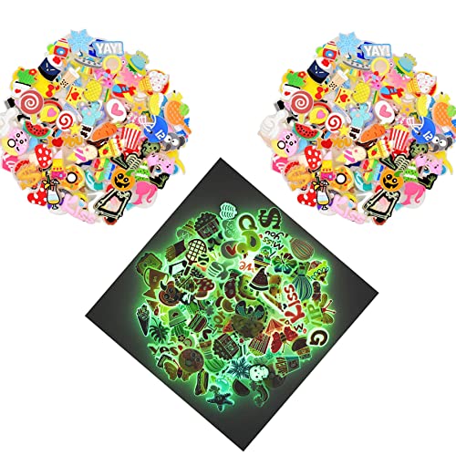 YEALQUE Random Different Glowing 30pcs Shoe Charms Decoration PVC unisex-adult Shining in the Dark for Shoe 0rnaments