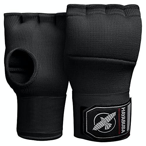 Hayabusa Quick Gel Boxing Hand Wrap Gloves - Black, Medium