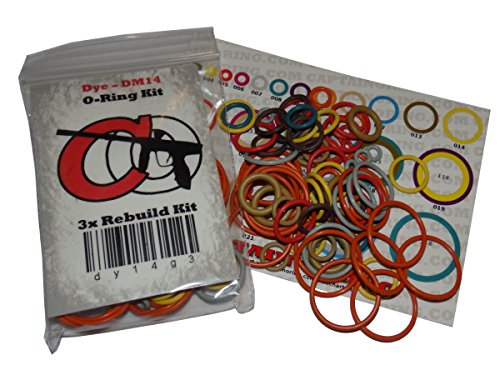 Captain O-Ring Azodin Blitz/II/III/EVO, KAOS/D, ATS/+, KP/+/3, Zenith - Color Coded 3X Oring Rebuild Kit