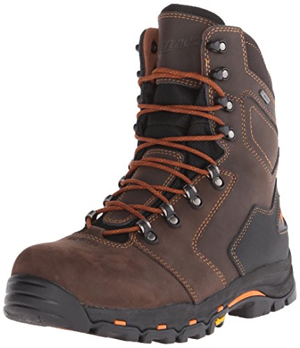 Danner Men's Vicious 8 Inch NMT Work Boot,Brown/Orange,9.5 D US
