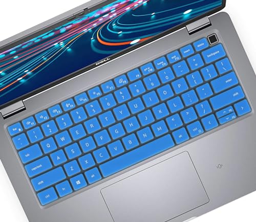 Keyboard Cover Skin for Dell Latitude 7410 7420 7430 7440 5440 5420 5430 5431 14' Notebook, Dell Latitude 7520 15.6 inch/Dell Latitude 9420 9430 9510 9520, Dell Latitude 14' 15.6' Accessories-Blue