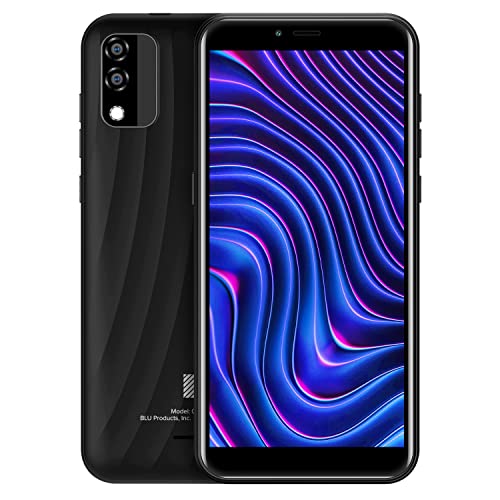 BLU C5 Max | 2022 | Long Lasting Battery | Unlocked | 5.7” HD+ Display | 16GB | 5MP Camera | US Warranty (Black)