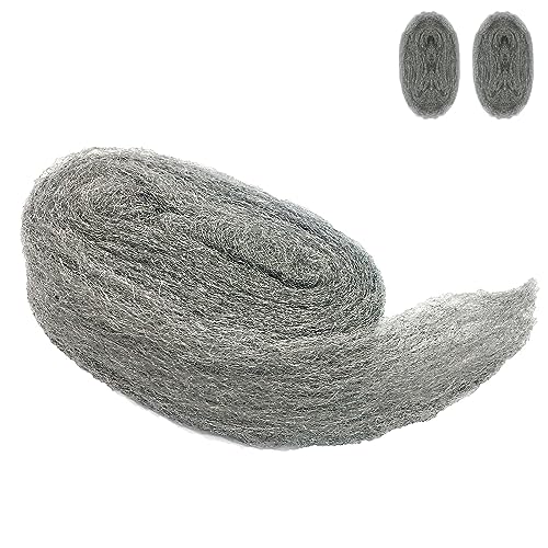 Steel Wool Mice Control, 2 Pack 3'x10 Ft Hole Filler, Gap Blocker, Barrier, Protect Against Animals in Holes Holes, Siding, Pipeline, Vents for Garden, House, Garage