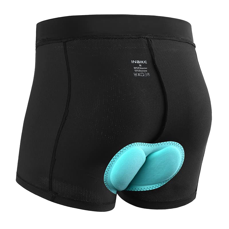 INBIKE Cycling Underwear 3D Padded Bike Shorts Half Pants for Women Large Black