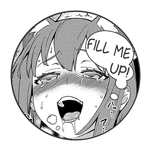 EARLFAMILY 5.1'' for Fill Me Up Anime Car Stickers Waterproof Personality Decals Scratch-Proof Vinyl Car Door Protector Decor