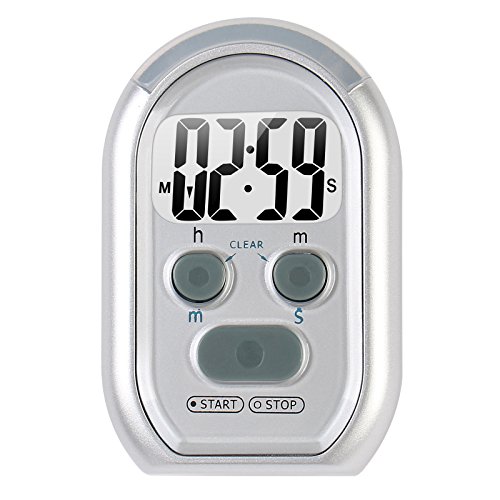 ZYQY x-wlang 3-in-1 Alerts timer 1013 with vibration ,beep and flash.(kitchen timer ,medical timer,therapeutic timer), silver
