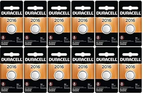 12-Pack Duracell 2016 Batteries 3.0 Volt Lithium Coin Button