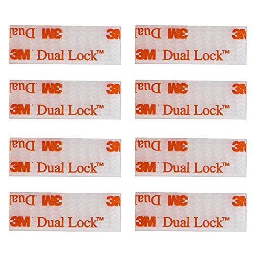 EZ Pass/IPass/IZoom Toll Tag Mounting Kit - 8 Pcs (4 Sets) Reclosable Fastener Dual Lock Tape Strips