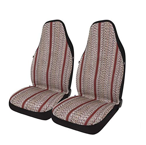 West Coast Auto Baja Blanket Bucket Seat Cover for Car, Truck, Van, SUV - Airbag Compatible (2PCS) (Red)