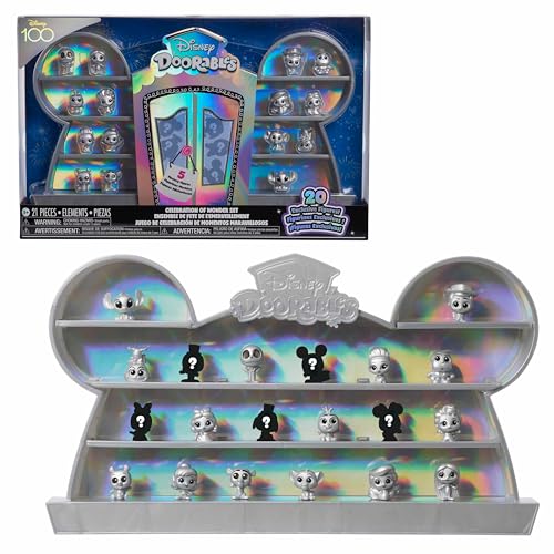 Disney Doorables Disney100 Celebration of Wonder Set, 21-Piece Collectible Figure Set, Kids Toys for Ages 5 Up by Just Play